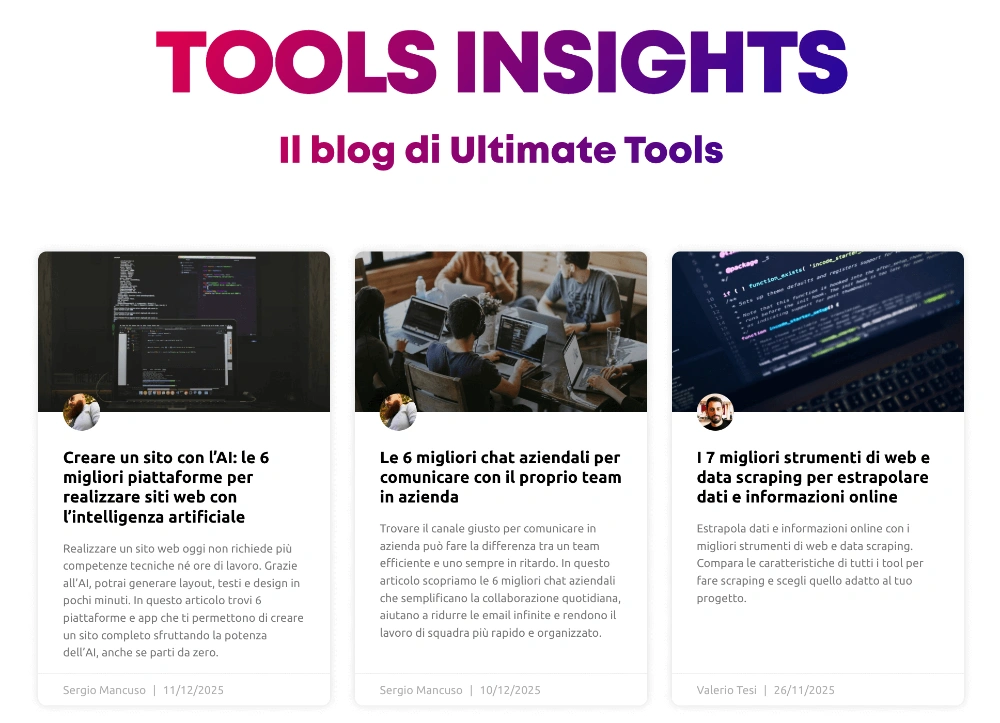 Blog Ultimate Tools