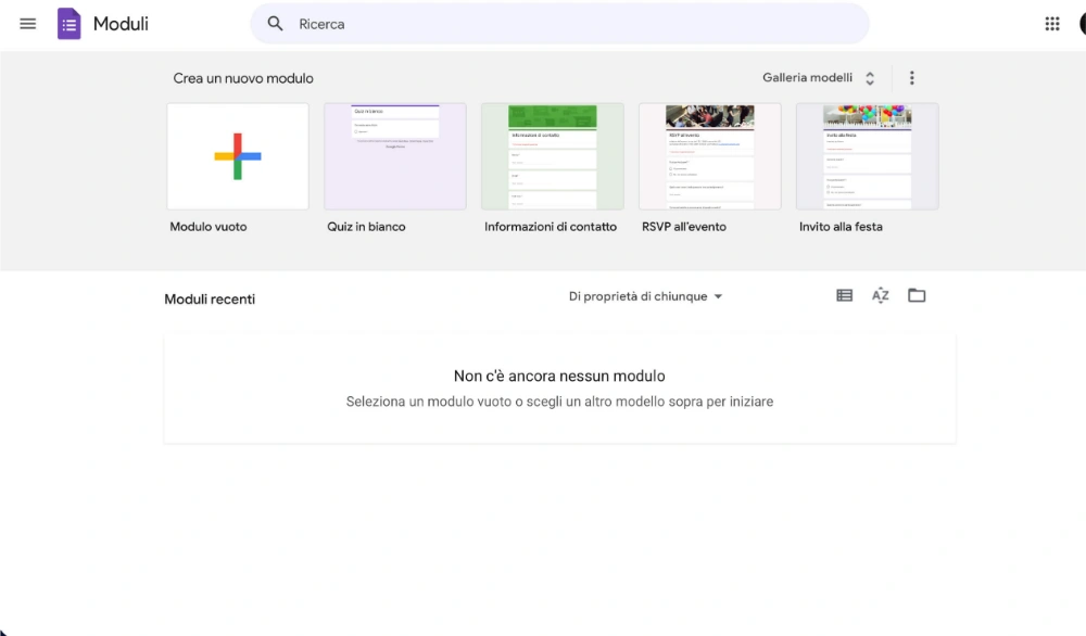 Google forms è uno strumento gratuito per formulari e sondaggi.