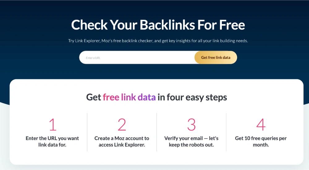 Moz Link Explorer
