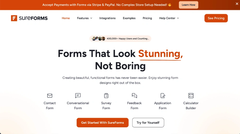 SureForms è la piattaforma ideale per creare form non statici.