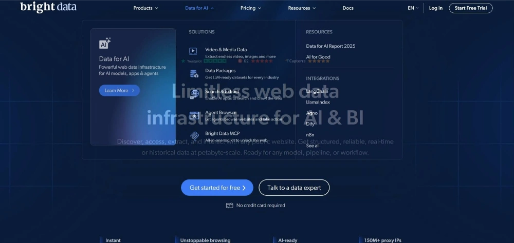 Bright Data è una piattaforma di Proxy con il maggior numero di soluzioni sul mercato.