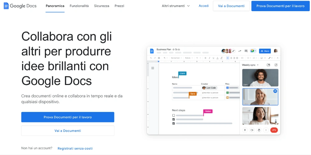 Google Doc e le app per trascrivere audio