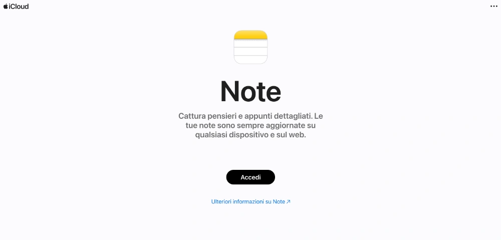 Note app per appunti Mac