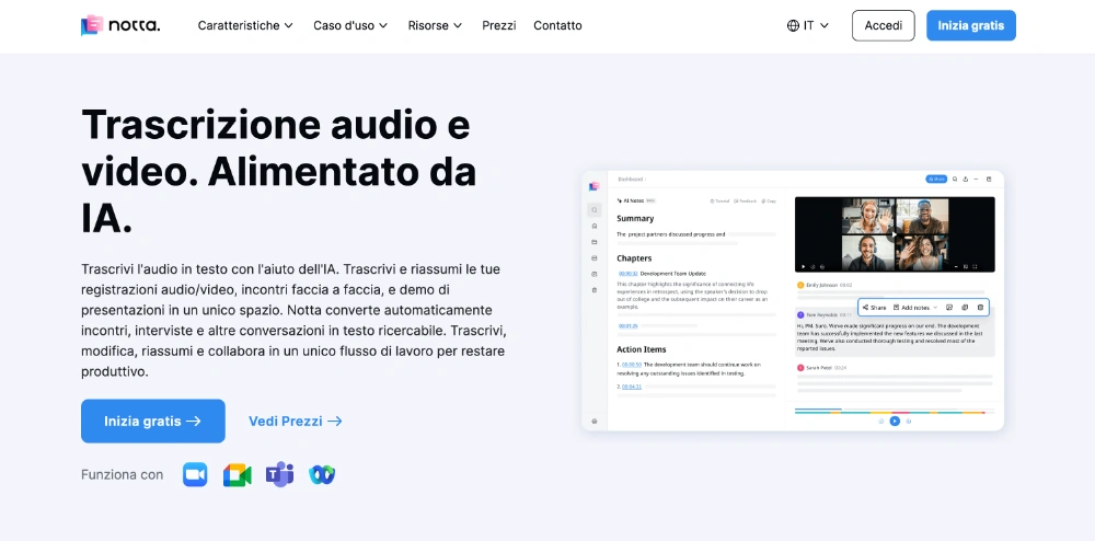 Notta e le app per trascrivere audio